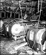 Destroyed escalators after the King's Cross fire