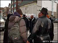 Chicago ministers pray outside the nightclub