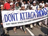 Anti-Iraq war protest in India