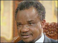 Former Zambian president Frederich Chiluba