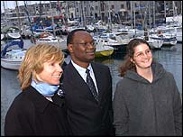 Liz Reynolds, Stanley Omosa and Arwin Reed