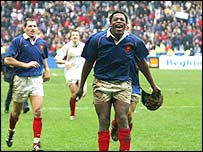 France flanker Serge Betsen