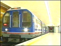 Waterloo and City train