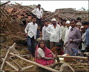 In Madhya Pradesh whole villages have been destroyed by the floods