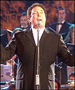 Tom at Pavarotti concert