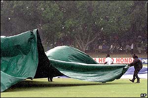 Rain in Bulawayo ended Pakistan's hopes of progress at the 2003 World Cup