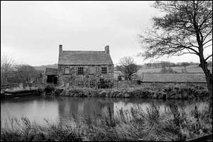 The mill and pond at Woodfield Mill, North Yorkshire