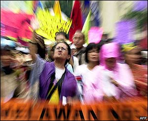 March in Jakarta, Indonesia