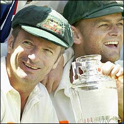 Waugh also becomes only the third player to score 10,000 runs during the Ashes