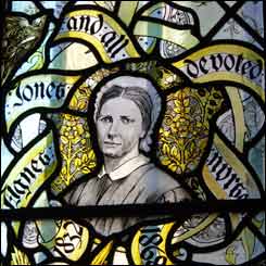 Agnes Jones' stained glass window in Liverpool's Anglican Cathedral