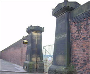Clarence Dock gates, Liverpool