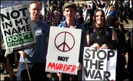 Protesters demonstrated in Victoria Square in Birmingham