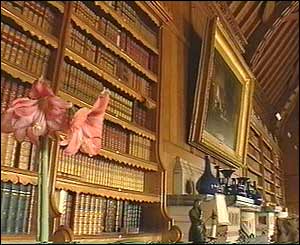 The library at Tyntesfield, near Bristol