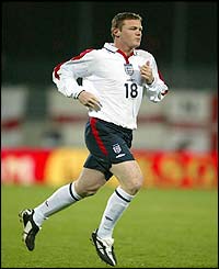England striker Wayne Rooney