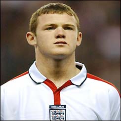17-year-old Rooney makes his first start for England