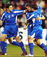 Angelos Charisteas gives Greece a 2-0 win with his brace