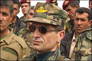 Kurdish special forces commander Waji Barzani, who was seriously injured in the incident