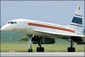 Concorde after first trans-Atlantic crossing