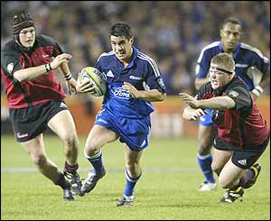 David Gibson launches a second-half attack for the Blues