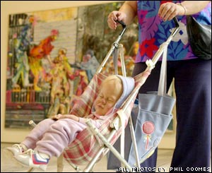 Duane Hanson's Woman and Child in Stroller from 1985