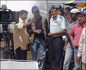 Kashmir film set 