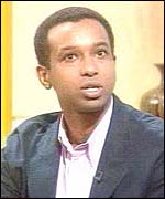 Rageh Omaar in the Breakfast studio