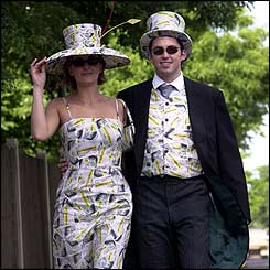Racegoers at Royal Ascot