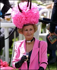 A racegoer at Royal Ascot