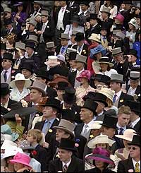 Racegoers at Royal Ascot