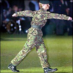 Prince Harry in camouflage