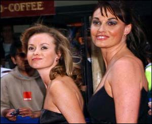 Amanda Holden and Sarah Parish provided the glamour
