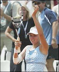 Ashley Harkleroad thanks the crowd for their support