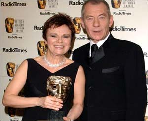 Julie Walters was presented with her award by Sir Ian McKellen