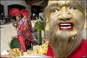 Masked dancer in Kathmandu