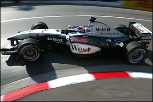 Kimi Raikkonen in his McLaren