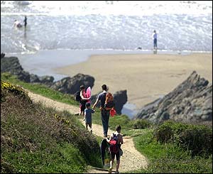 Whitsand Bay in Cornwall