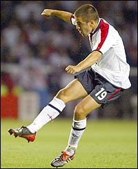 Joe Cole scores England's winner after 82 minutes