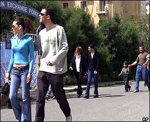 Young people and children cross border