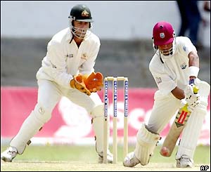 Ramnaresh Sarwan in action