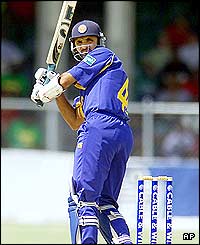 Sri Lankan captain Marvan Atapattu in action against the West Indies