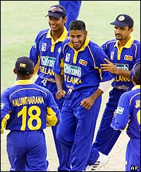 Chaminda Vaas removes Ricardo Powell as West Indies struggle