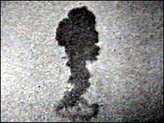 Mushroom cloud from French nuclear test