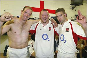 Dallaglio, Thompson and Worsley carry on the celebrations