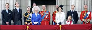 Royal Family on the balcony at Buckingham Palace 