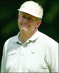 Colin Montgomerie has a poor round of 71