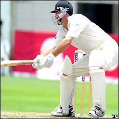 Mark Waugh plays a late cut