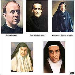 The five religious figures due to be canonised 