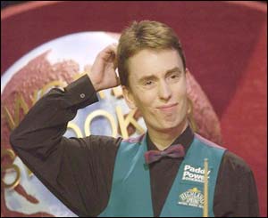 Ken Doherty scratches his head