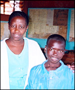 Daniel with his teacher