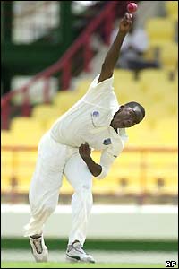 18-year-old pace bowler Jerome Taylor makes his Test debut
